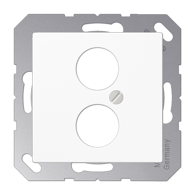 JUNG A562-2BFWW, centre plate f.Hifi socket, 4011377106598