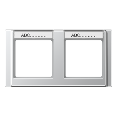 JUNG A5820NAAL, 2-gang frame, 4011377133457