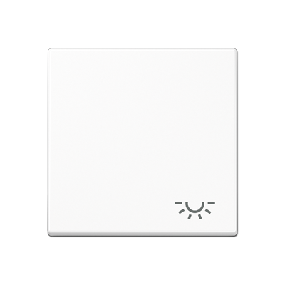 JUNG A590LWW, 1-gang rocker w.symbol light, 4011377031050