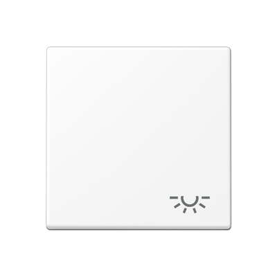 JUNG A590LWWM, 1-gang rocker w.symbol light, 4011377204126