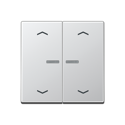 JUNG A595KO5MPAL, 2-gang rocker with transparent lenses, 4011377217751