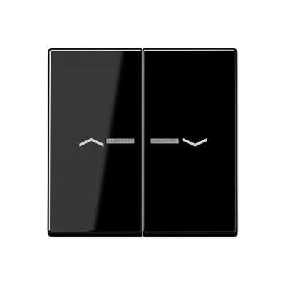 JUNG A595KO5PSW, 2-gang rocker with transparent lenses, 4011377039735