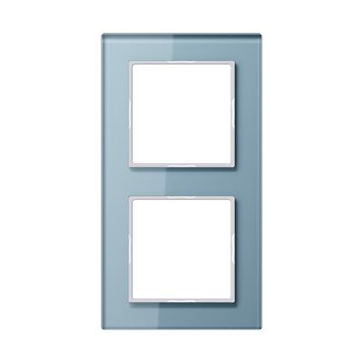 JUNG AC582GLBLGR, 2-gang frame, 4011377026780