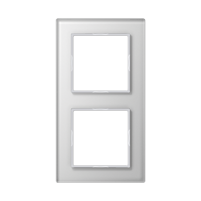 JUNG AC582GLWW, 2-gang frame, 4011377053489