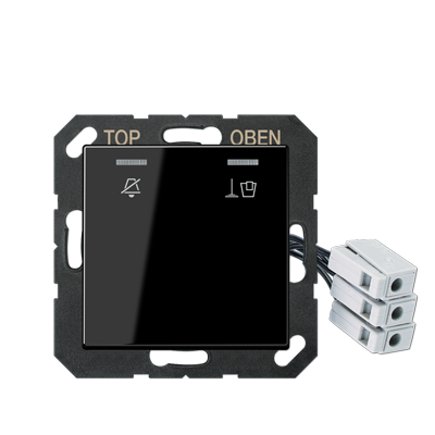 JUNG ACUKO5M24SW, Hotel centre plate 24 V, corridor unit, 4011377162464