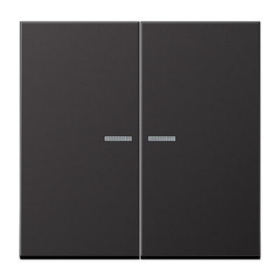 JUNG AL10921STRFD, KNX RF centre plate 2-gang, 4011377194786