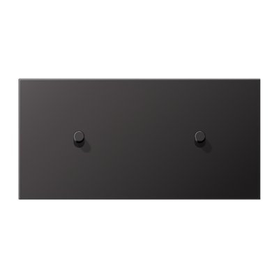 JUNG AL12-200DR01, Centre plate 2-gang horiz. 1+1 toggle, 4011377174160