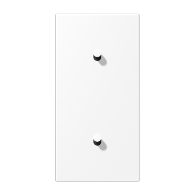 JUNG AL12-20WWMK07, Centre plate 2-gang verti. 1+1 toggle, 4011377212312