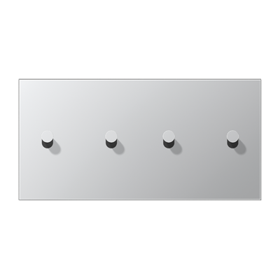 JUNG AL12-250K0, Centre plate 2-gang horiz. 2+2 toggle, 4011377173842