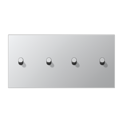 JUNG AL12-250R0, Centre plate 2-gang horiz. 2+2 toggle, 4011377174115