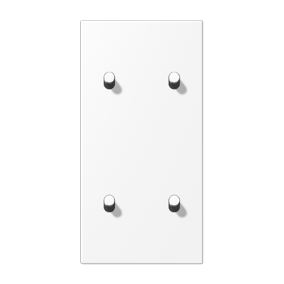 JUNG AL12-25WWMR07, Centre plate 2-gang verti. 2+2 toggle, 4011377212480