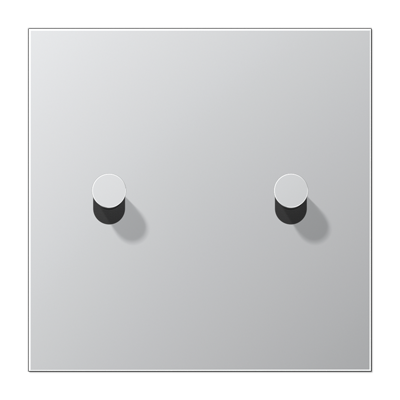 JUNG AL12-5K0, Centre plate 1-gang 2 toggle, 4011377173811
