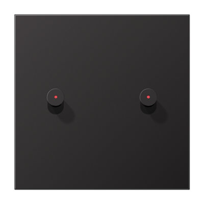 JUNG AL12-5KODK01, Centre plate 1-gang w. 2 toggle for IL, 4011377192034