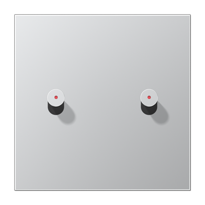 JUNG AL12-5KOK0, Centre plate 1-gang w. 2 toggle for IL, 4011377192010