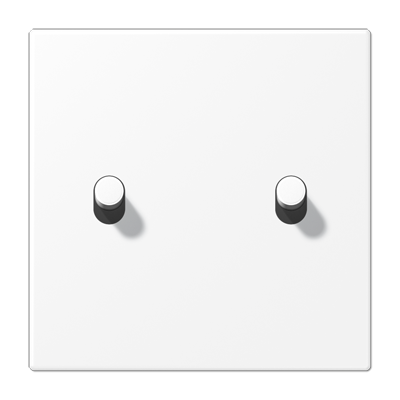 JUNG AL12-5WWMR07, Centre plate 1-gang 2 toggle, 4011377212435