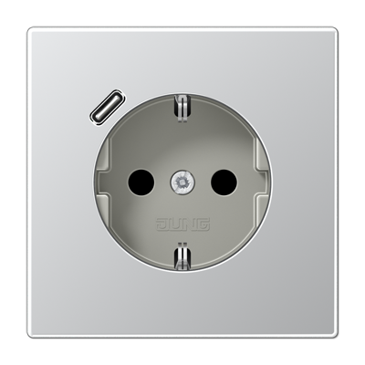 JUNG AL1520-18C, SCHUKO socket with USB type C, 4011377213999