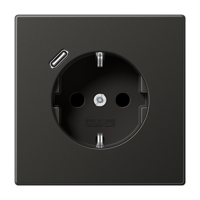 JUNG AL1520-18CAN, SCHUKO socket with USB type C, 4011377214019