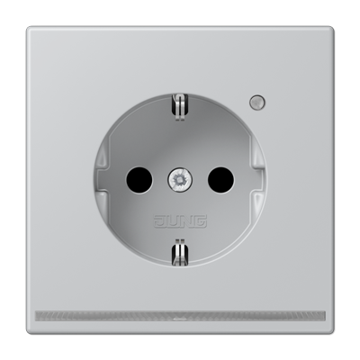 JUNG AL1520-OLNW, Schuko socket with LED pilot light, 4011377154834