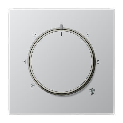 JUNG AL1749, Centre plate with knob room thermostat, 4011377195189
