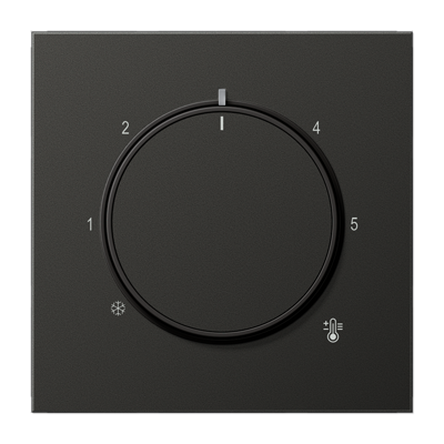 JUNG AL1749AN, Centre plate with knob room thermostat, 4011377195196