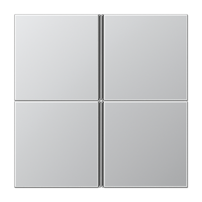 JUNG AL2404TSA, cover kit 4-gang, complete, 4011377044548