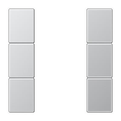 JUNG AL2503TSA, cover kit 3 gang, complete, 4011377110403