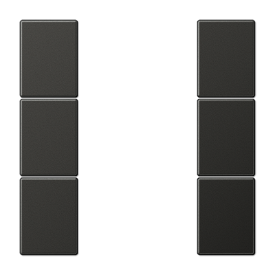 JUNG AL2503TSAAN, cover kit 3 gang, complete, 4011377110427