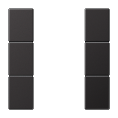 JUNG AL2503TSAD, cover kit 3 gang, complete, 4011377140776