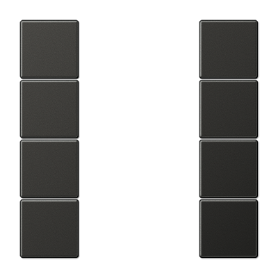 JUNG AL2504TSAAN, cover kit 4 gang, complete, 4011377111165