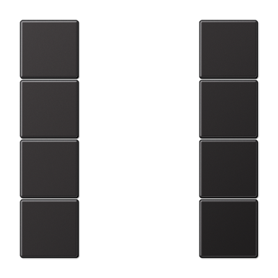 JUNG AL2504TSAD, cover kit 4 gang, complete, 4011377140783