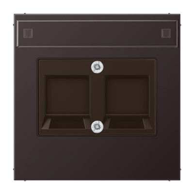 JUNG AL2969-25NWED, Center pl. with shutter f.mod.jack sock., 4011377176164