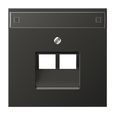 JUNG AL2969-2NAUAAN, centre pl. f. 2-gang mod. jack sockets, 4011377012929