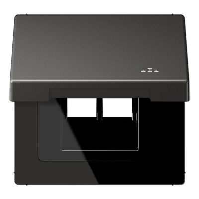 JUNG AL2990KLLANAN, Hinged lid LAN with centre plate, 4011377179035