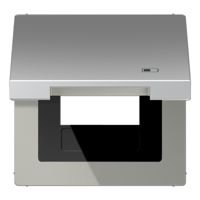 JUNG AL2990KLUSB, Hinged lid USB with centre plate, 4011377164062