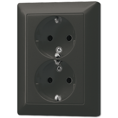 JUNG AL5020KIAN-L, 2-gang socket, 4011377014602