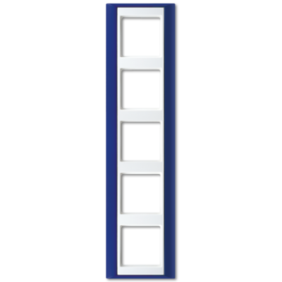 JUNG AP585BLWW, 5-gang frame, 4011377349254