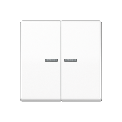 JUNG AS10921STRFWW, KNX RF centre plate 2-gang, 4011377194267