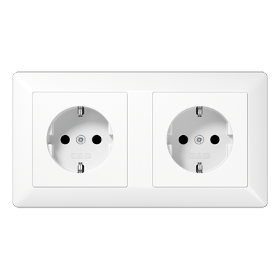 JUNG AS1522BFWW, SCHUKO??socket for cable ducts 16?A?/?25, 4011377161221
