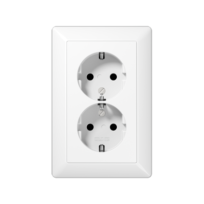 JUNG AS5015KIWW, 2G Schuko socket, 4011377991514