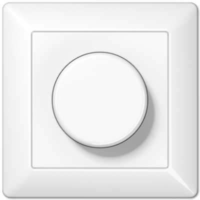 JUNG AS5544.03VWW, Rotary dimmer LED with rotary on/off, 4011377167124