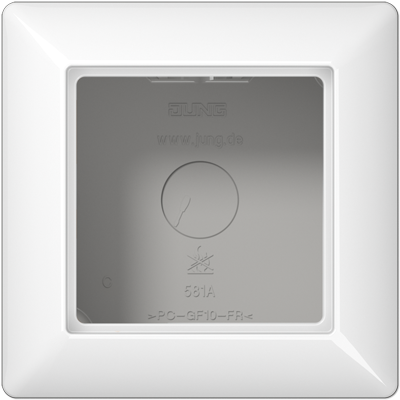 JUNG AS581AWW-WM, surface cap, 4011377027701