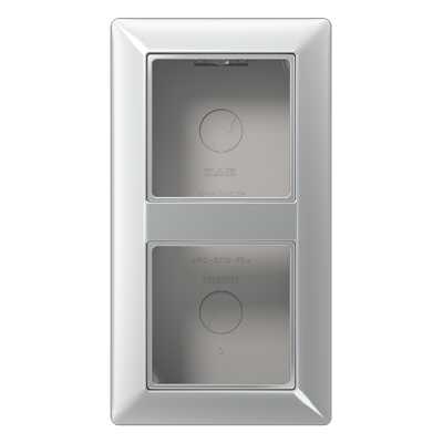 JUNG AS582AAL, Spec.Surface Cap w. integr. frame 2gang, 4011377338555