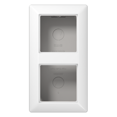 JUNG AS582AWW, Spec.Surface Cap w. integr. frame 2-gang, 4011377338456