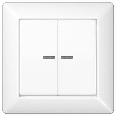 JUNG AS590-5KO5WW, 2-gang rocker, 4011377299450