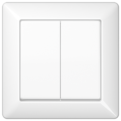 JUNG AS590-5WW, 2-gang rocker, 4011377299054