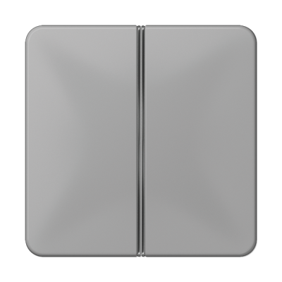 JUNG CD402TSAGR, Cover kit 2-gang, complete, 4011377037694