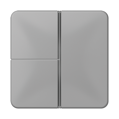 JUNG CD403TSAGR, Cover kit 3-gang, complete, 4011377037342