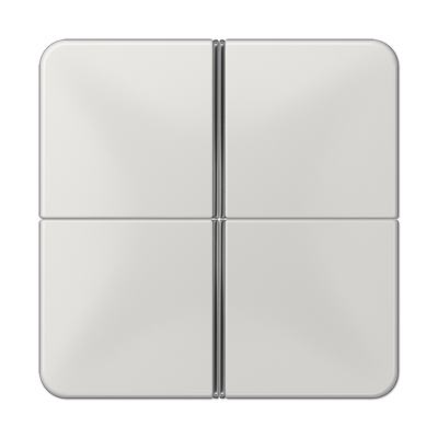 JUNG CD404TSALG, Cover kit 4-gang, complete, 4011377037403