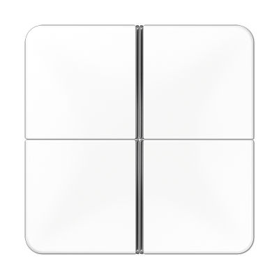 JUNG CD404TSAWW, Cover kit 4-gang, complete, 4011377037380