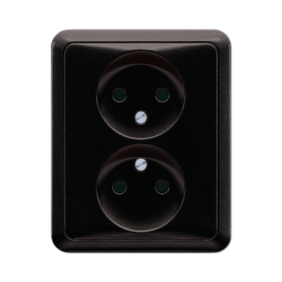 JUNG CD5010SW, Socket 2 gang, 4011377648203